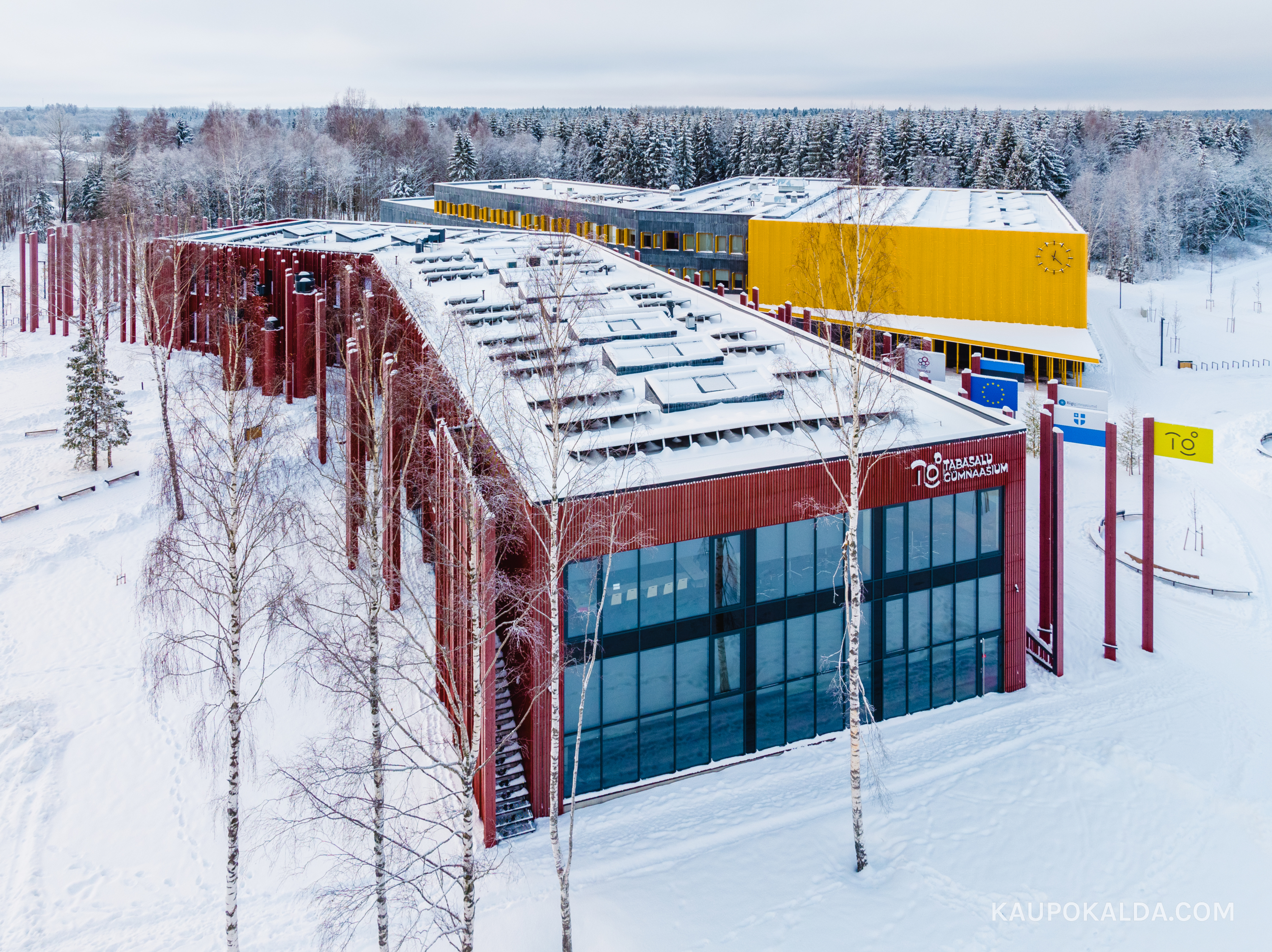 Tabasalu Gümnaasium talvel