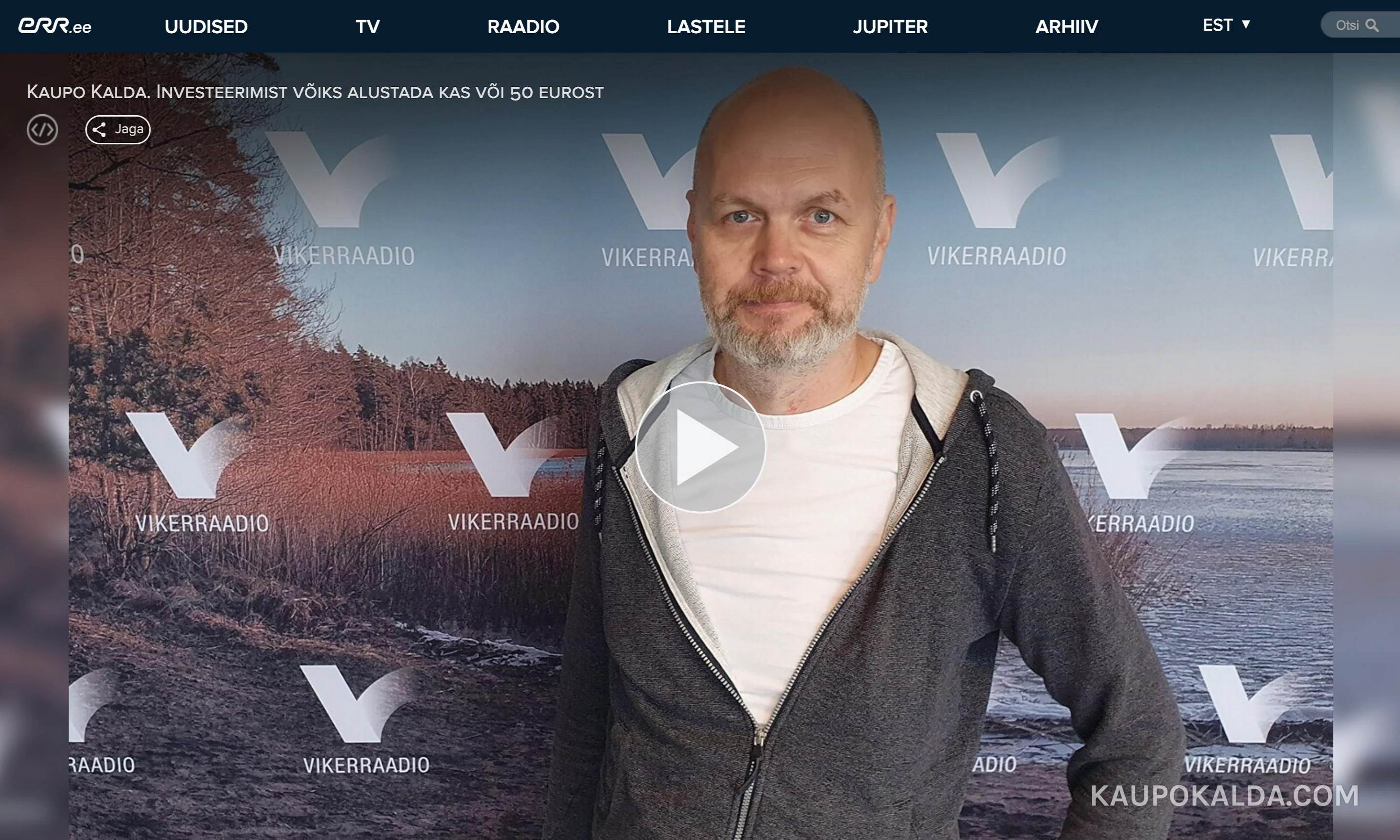 Raadiointervjuu ja lühijuhend - kuidas tavaline inimene saab investeerida ja teenida mitu pensionit juurde